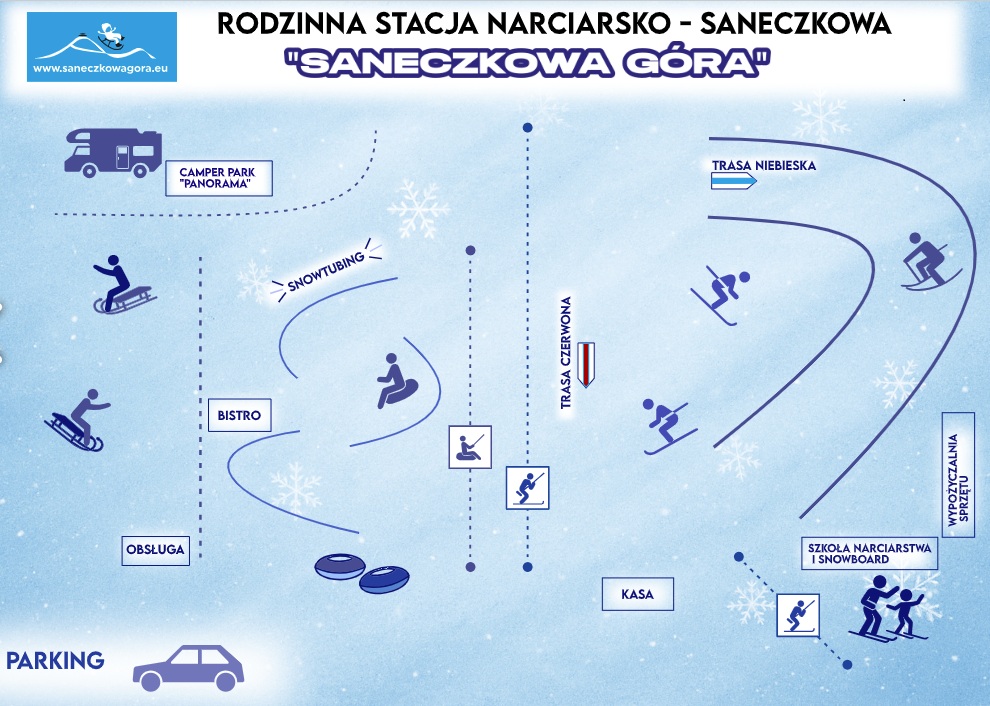 Mapa stacji narciarskiej